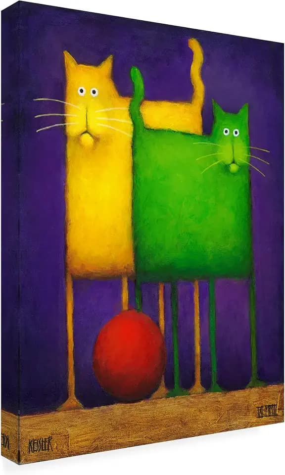 Trademark Fine Art - 'Double Trouble I' Canvas Art - 24x18