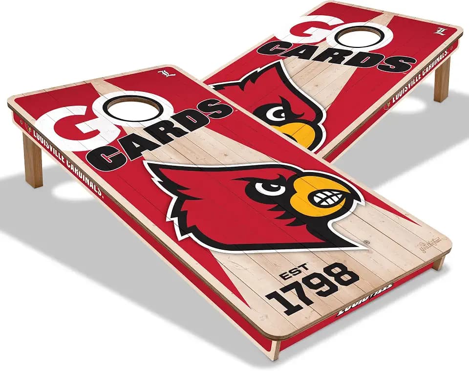 YouTheFan NCAA 2’ x 4’ Professional Wood Cornhole Game