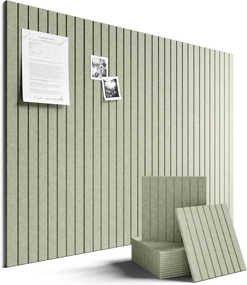 Fluxynara 48" x 36" Large Felt Bulletin Board, Sage