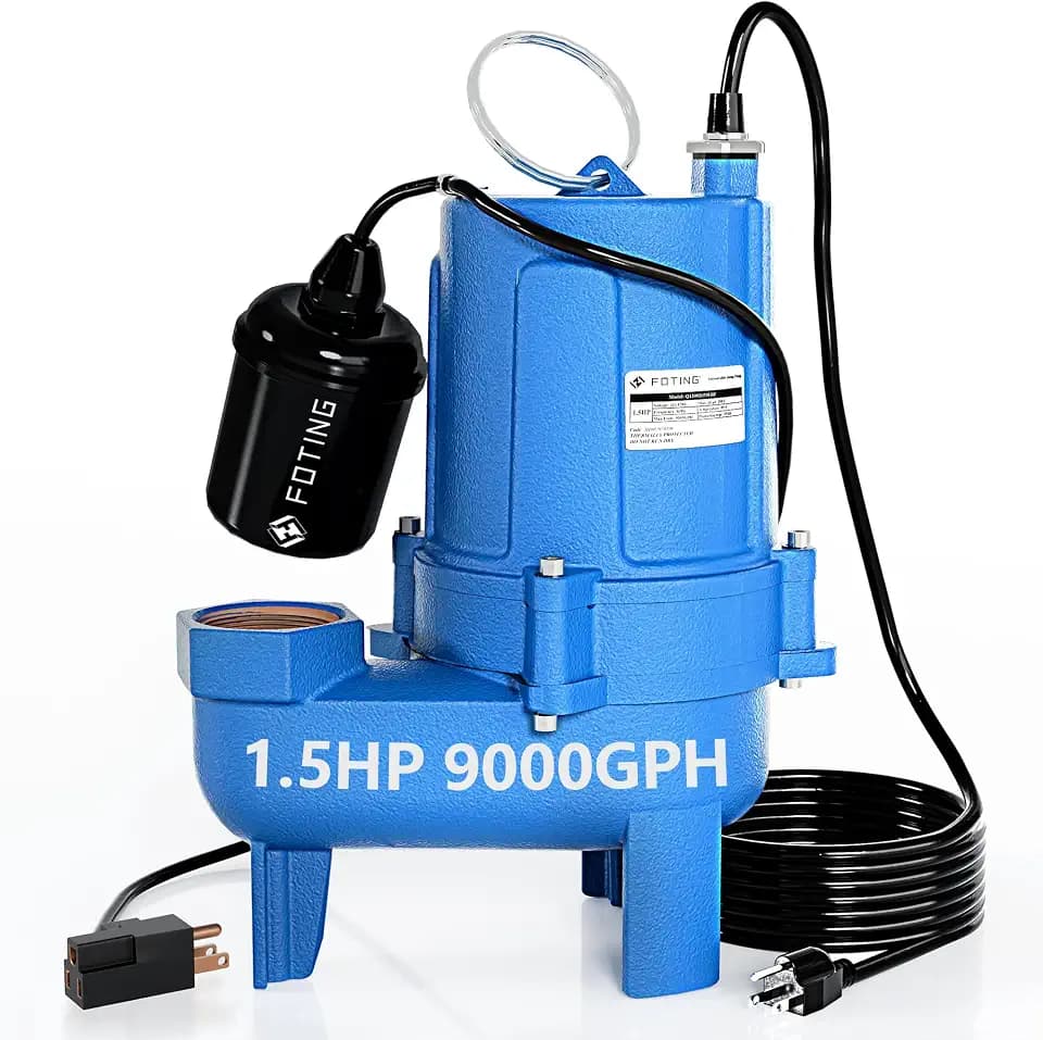 FOTING 1.5HP 9000GPH Sump Pump Submersible Sewage/Effluent Pump