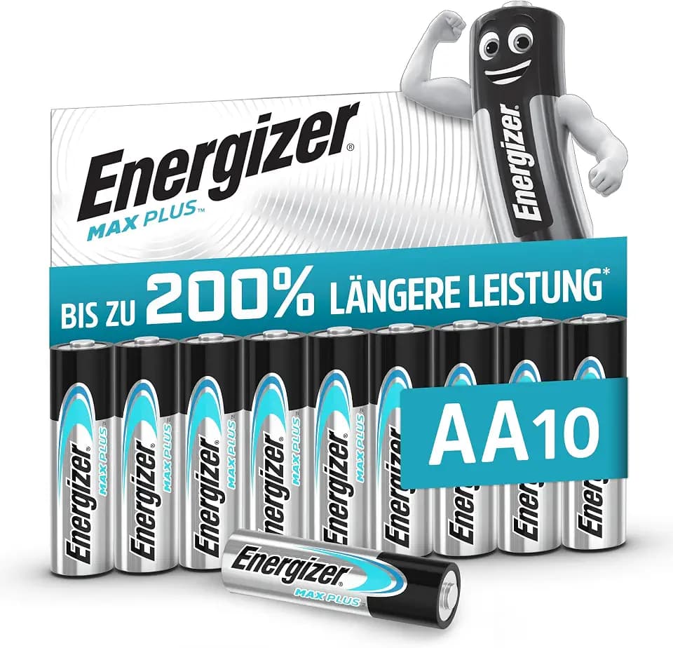 Energizer Max Plus AA Batterien (10 Stück) - Alkali-Batterie 1,5V