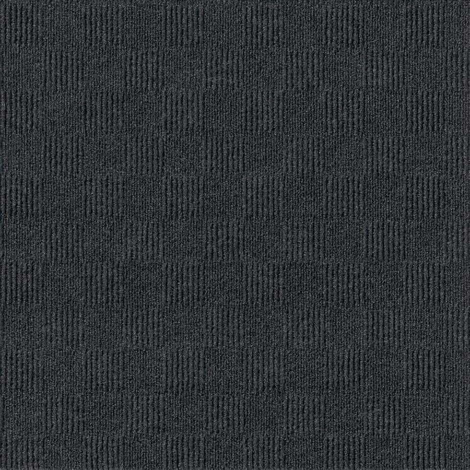 24"x 24" Carpet Tile Peel and Place - Crochet (Black) (60sq.ft.) 15 Tiles