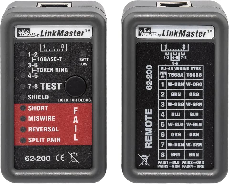 IDEAL INDUSTRIES INC. 62-200 Linkmaster UTP/STP Wire Map Cable Tester