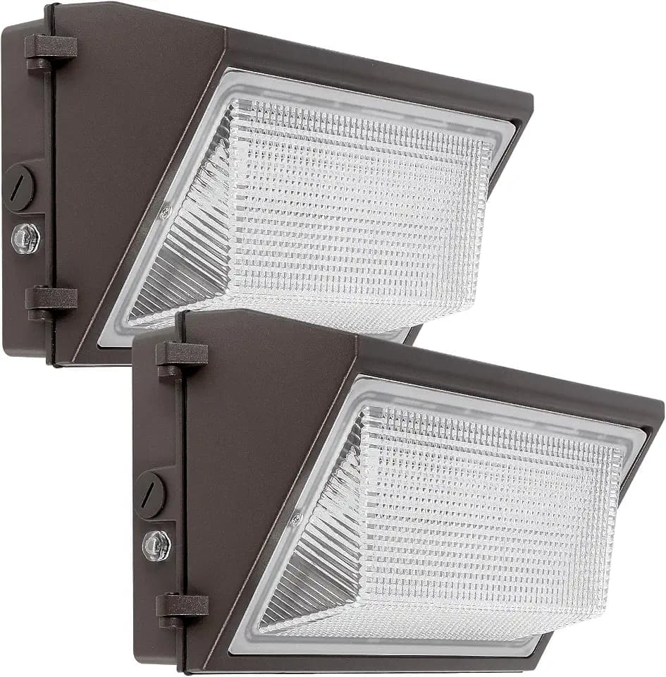 2Pack 120w LED Wall Pack Light Dusk to Dawn 5000K IP65 ETL Listed