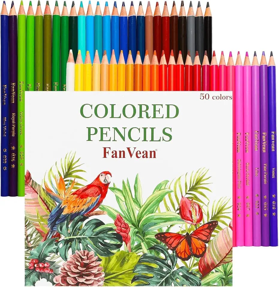 Colored Pencils 50 count Color Pencil for adults Coloring Books