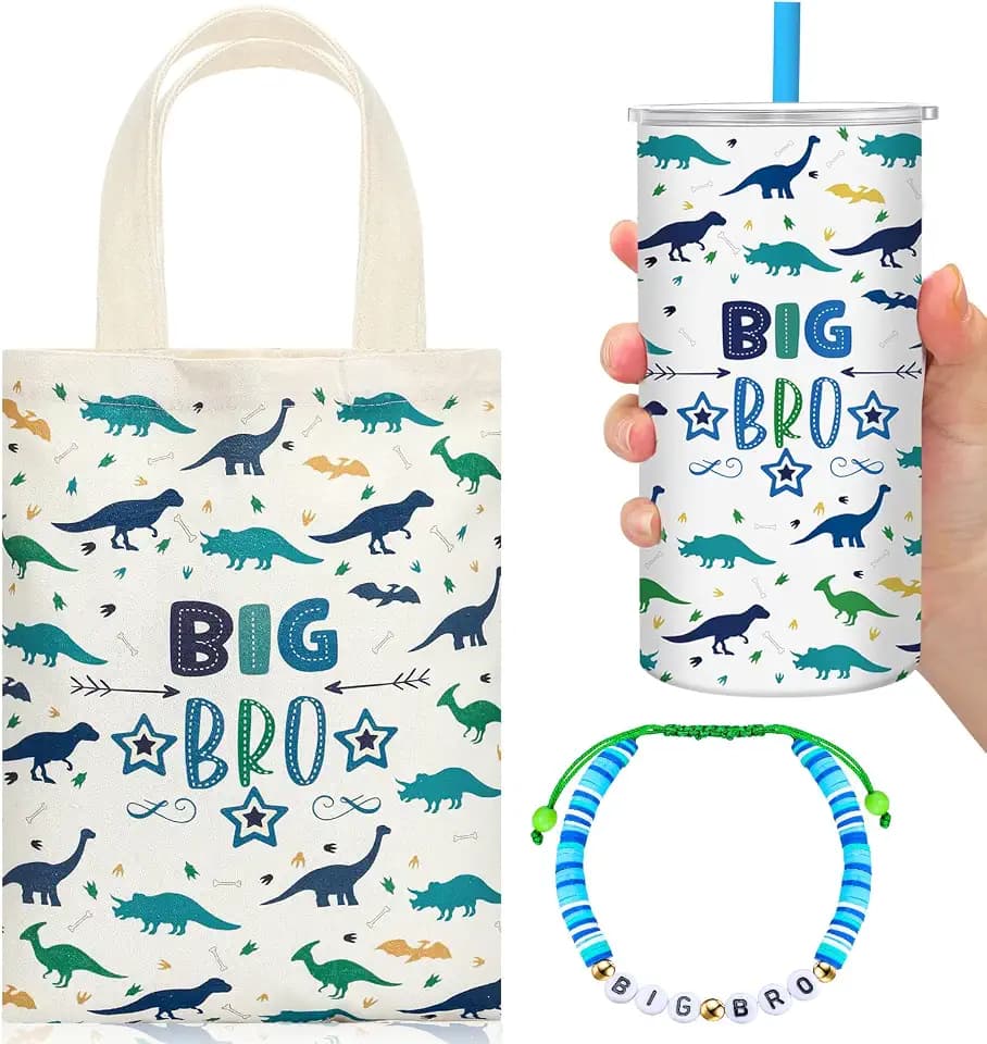 Shinylin 3 Pcs Big Brother Gifts for Boy Cute Big Brother Set