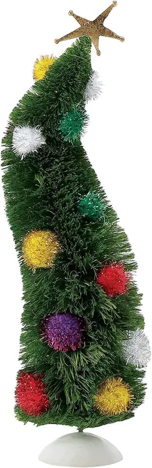 Department 56 Possible Dreams Dr. Seuss Grinch Wonky Christmas Tree Figurine, 13.25 Inch, Multicolor