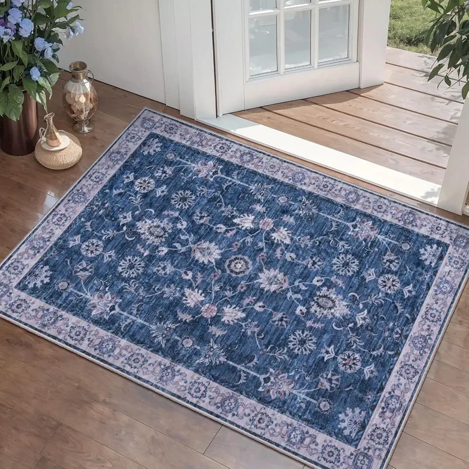 Tangsoo 2x3 Small Throw Rugs for Entryway Washable Entry Rug Non Slip