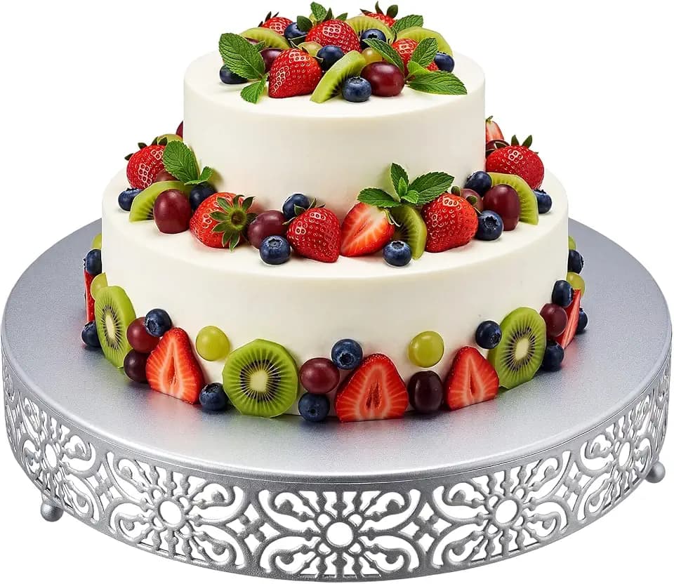 Wenqik 16 Inch Cake Stand Round Metal Cupcake