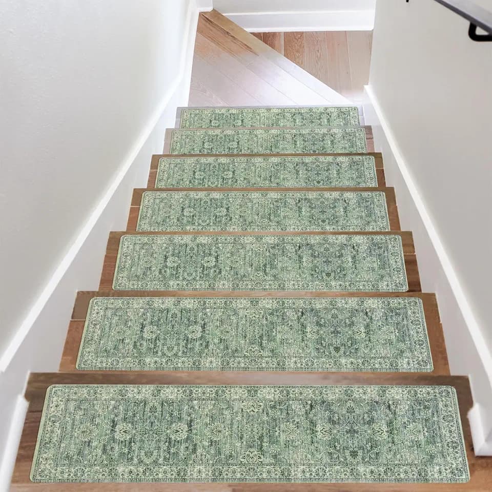 OJIA Non-Slip Stair Treads for Wooden Steps 30"X8" Indoor Stair Runners