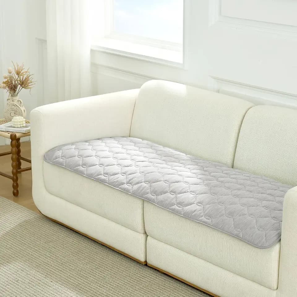 COZY KISS Couch Cover for Dog, Non-Slip Cooling Mat, 27.5x71 inch, Grey