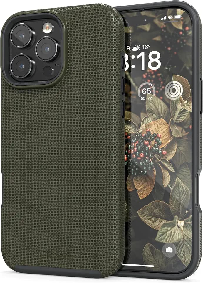 Crave Dual Guard Compatible with iPhone 16 Pro Max Case, Compatible with MagSafe Shockproof Protection Dual Layer Case for Apple iPhone 16 Pro Max (6.9") - Sage