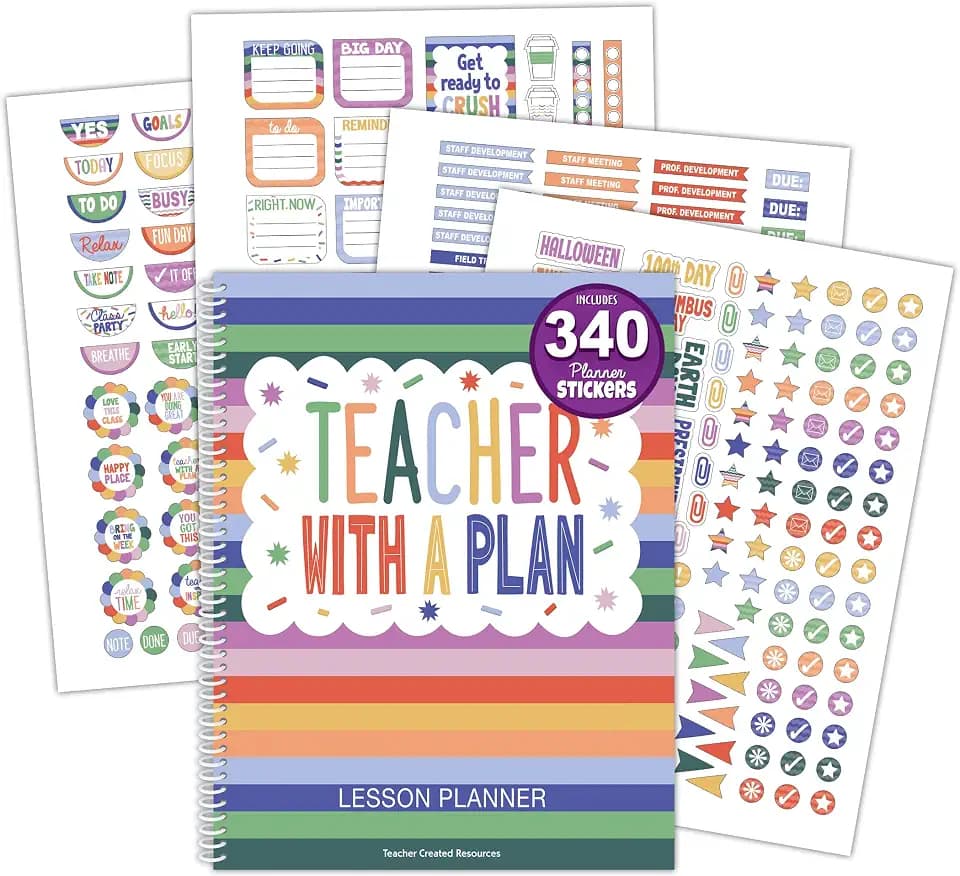 Teacher Created Resources Color Crush Teacher Plan Book (TCR9389)