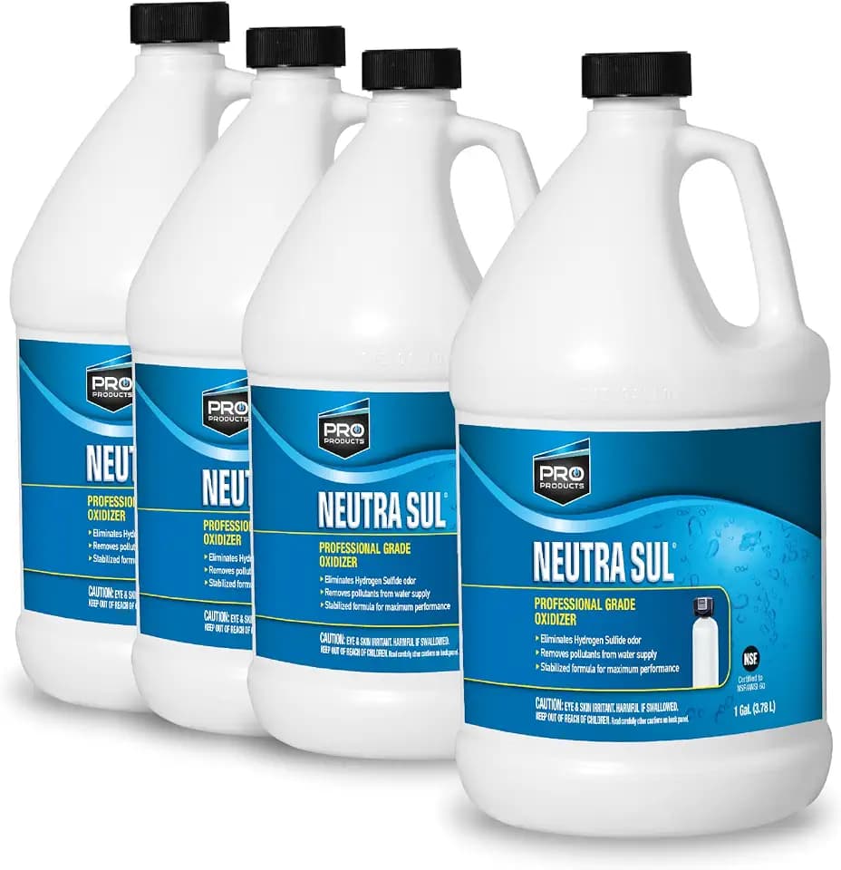 Pro Products Neutra Sul Professional Grade Oxidizer, Helps Eliminate Odor and Impurities for Water Purification, 1 Gallon Bottle, 4-Pack