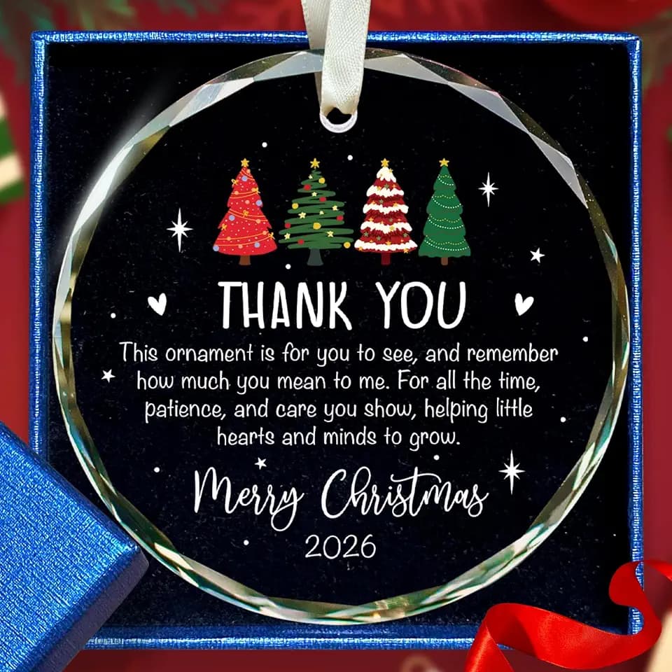 Teacher Christmas Ornament - Teacher Ornaments, Teachers Appreciation Gifts