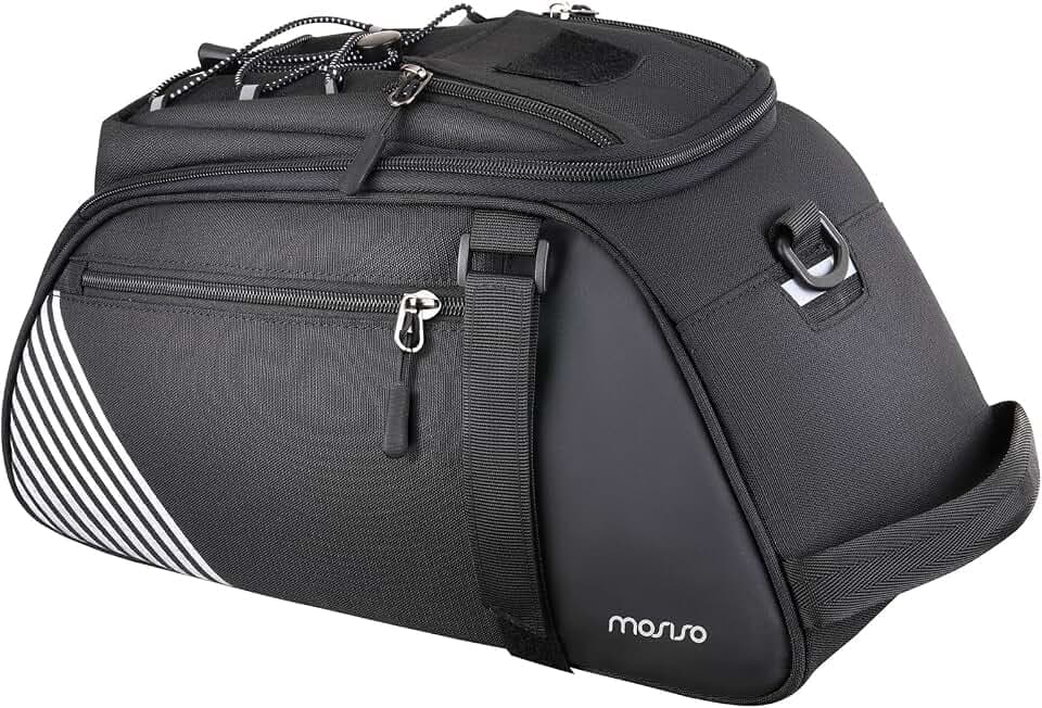 MOSISO Bike Rack Bag with Rain Cover, 8L Bike Rear Bags Bicycle Trunk Bag