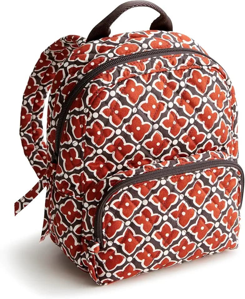 Vera Bradley Women's Premium Cotton Mini Banbury Backpack, Moorish, One Size