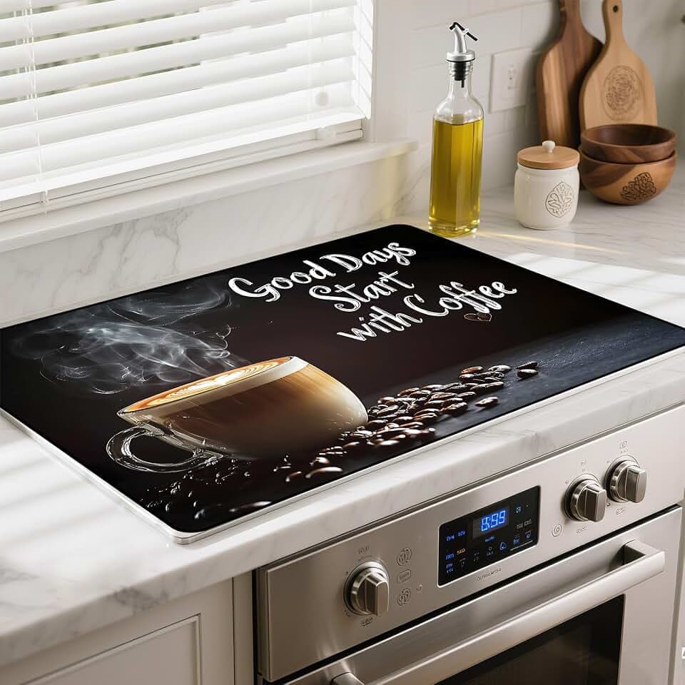 Stove Top Cover for Glass Electric Stove (Cafe, 28.5"L x 20.5"W)