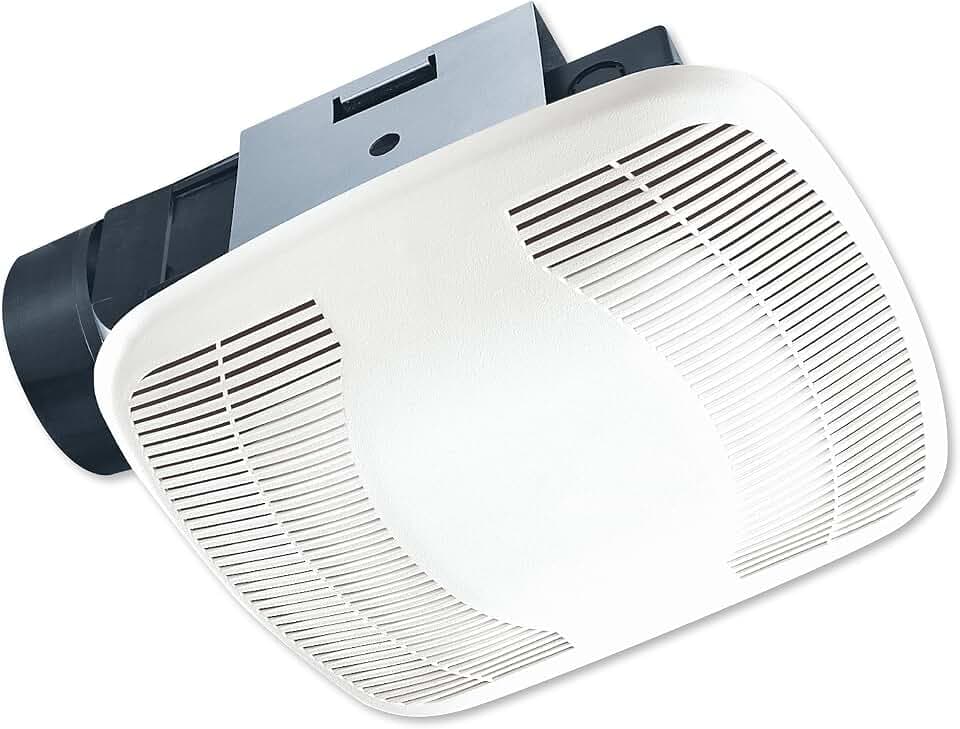 Air King 90 CFM 3.0 Sones Ceiling Mounted Snap-In Installation Bathroom Exhaust Fan, BFQ90