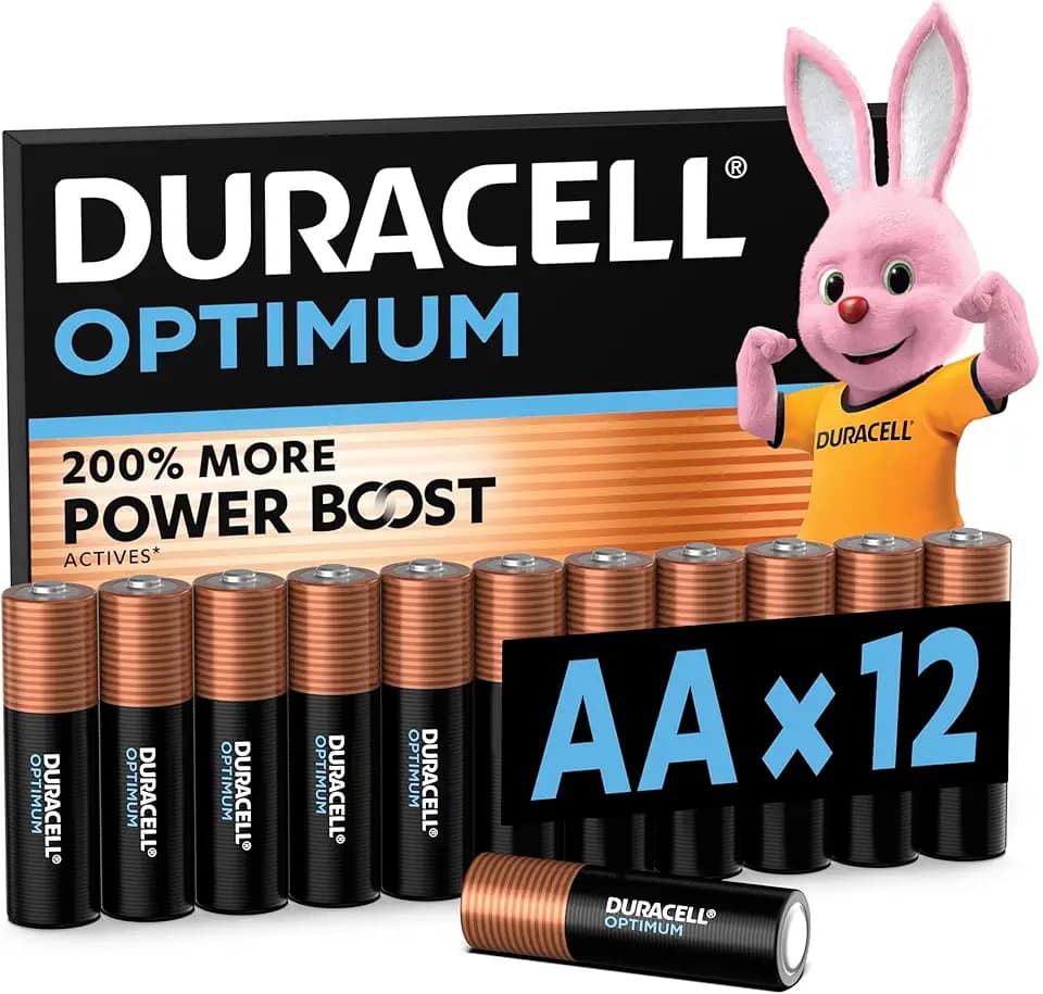 DURACELL Optimum AA Alkaline-Batterien (12 Stück) 1.5V, LR06