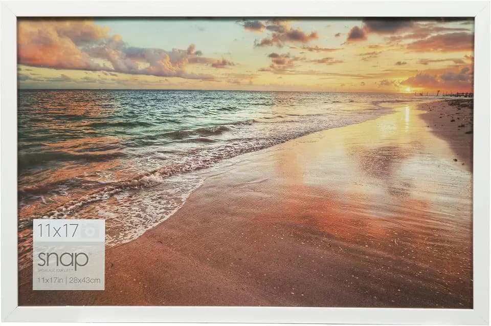 Gallery Solutions 11x17 White Wood Wall Poster Frame