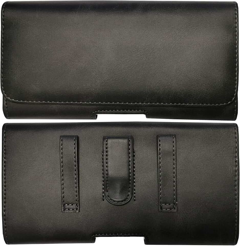 Gürtel Tasche passend für Samsung Galaxy A07 A17 A37 A57 A56 A36 A16 A55 A35 A25 A15 A54 A34 A14 A53 A52 S22 S23 S24 S25 S26 Ultra 5G FE Seiten Schutz Hülle Gürteltasche Clip Schlaufe 1A Schwarz