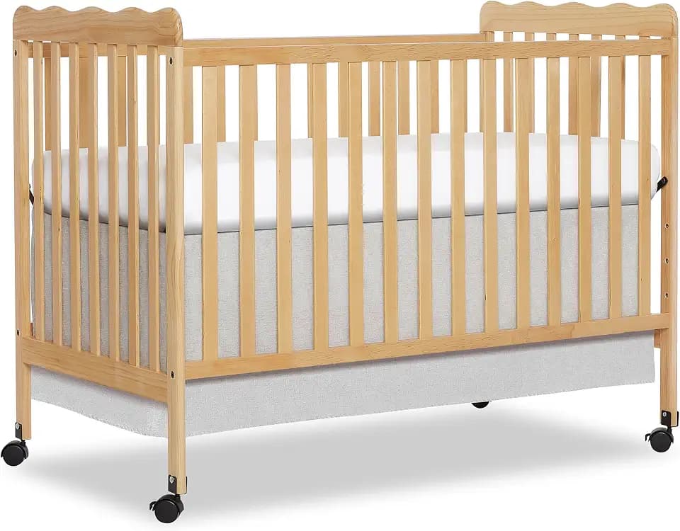 Dream On Me Full Size Carson 3-in-1 Convertible Baby Crib, Locking Wheels