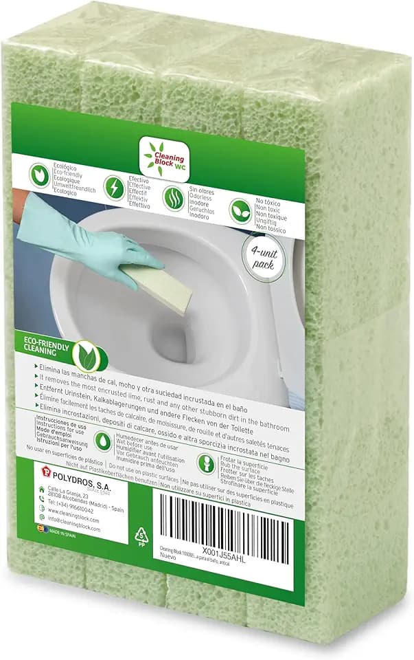 Cleaning Block WC - Toilette reiniger - Urinsteinentfernen 4er pack
