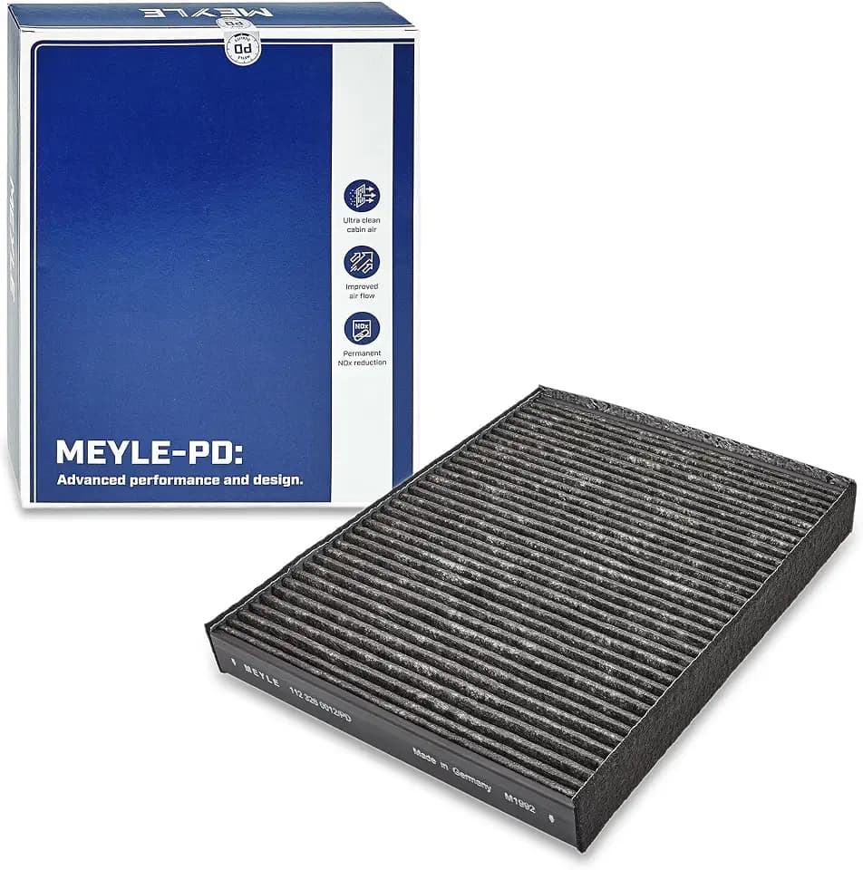 MEYLE 112 326 0012/PD Innenraumfilter Pollenfilter Aktivkohlefilter Höhe: 34 Breite: 216 Länge: 276 Kompatibel mit VW Transporter T5 Bus 7HB, 7HJ, 7EB, 7EJ, 7EF, 7EG, 7HF, 7EC Touareg 7LA, 7L6, 7L7