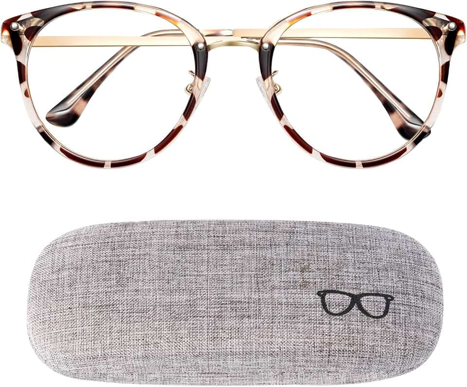 Blaulichtfilter Brillen PC Gaming Bluelight Filter Uv Anti blaulicht Damen Herren Brillen ohne sehstärke Computer Brillenfür PC Handy und Fernseher,Blue Light Blocking Glasses