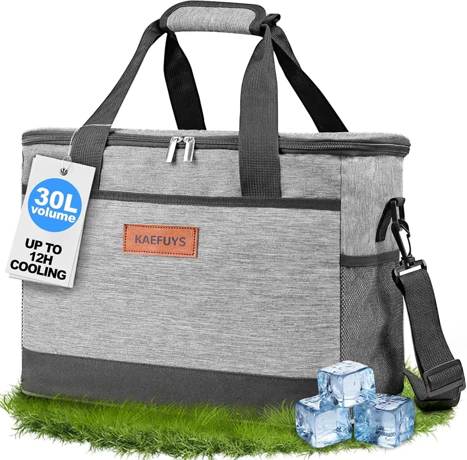 Soft Cooler Bag Insulated 30L for Men Women for Camping Travel Picnic Work
