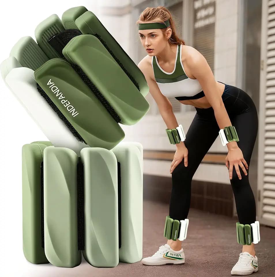 Ankle Wrist Weights for Women 2lbs/4lbs Pairs Adjustable Silicone Weights