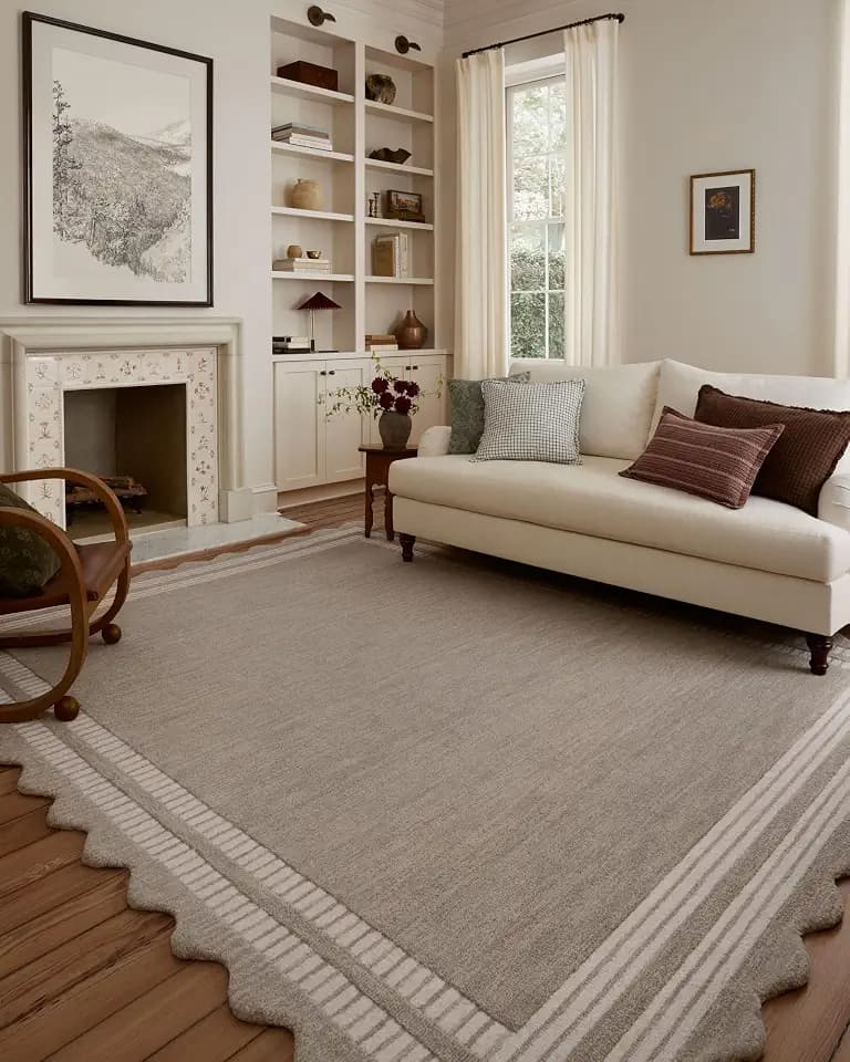 Loloi Chris Loves Julia Scottie Fog/Ivory 2'-6" x 9'-9" Runner Rug