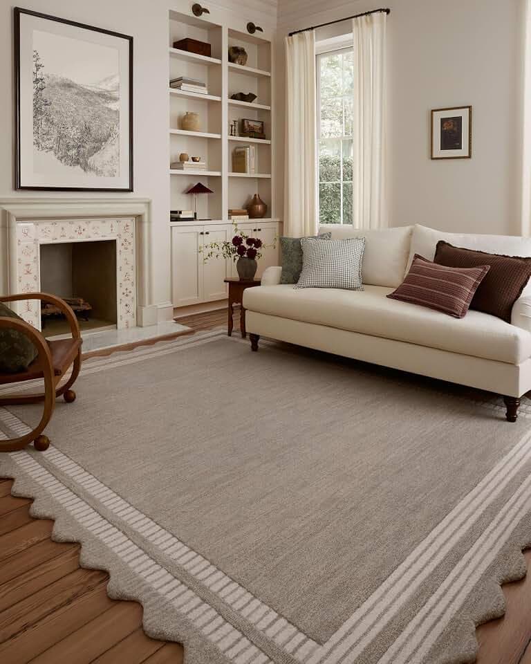 Loloi Chris Loves Julia Scottie Fog/Ivory 2'-3" x 3'-9" Runner Rug