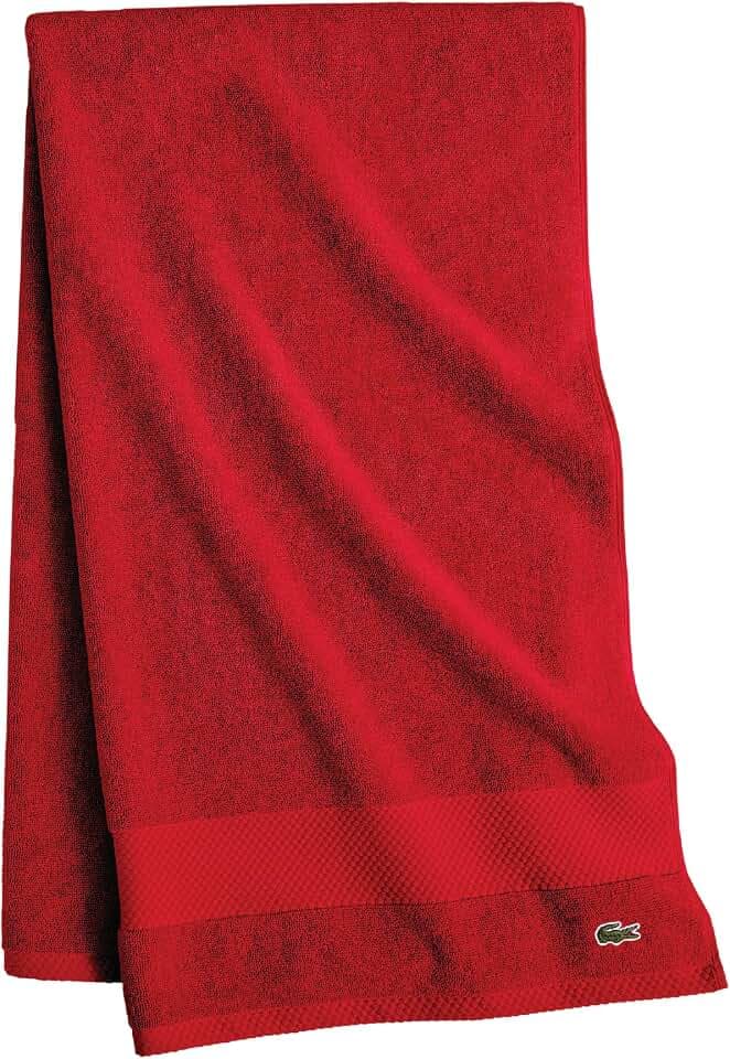 Lacoste Heritage 100% Supima Cotton Bath Sheet 35" x 70", Formula 1
