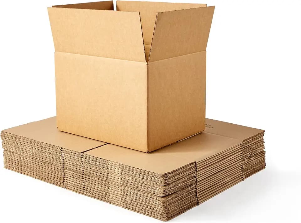 Amazon Basics Cardboard Moving Boxes, Medium 18" x 14" x 12", Brown, 20-Pack