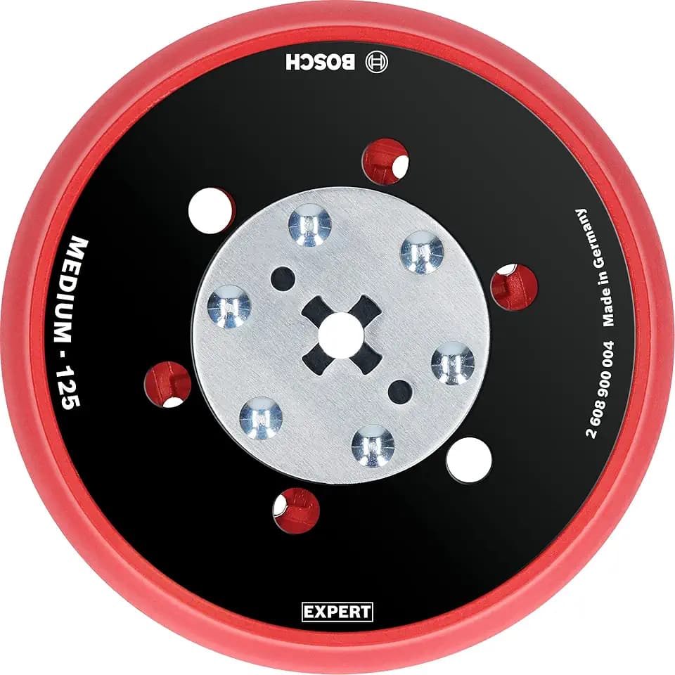 Bosch Accessories Professional 1x Expert Multihole Universalstützteller (Version mittel, Ø 125 mm, Zubehör Exzenterschleifer)