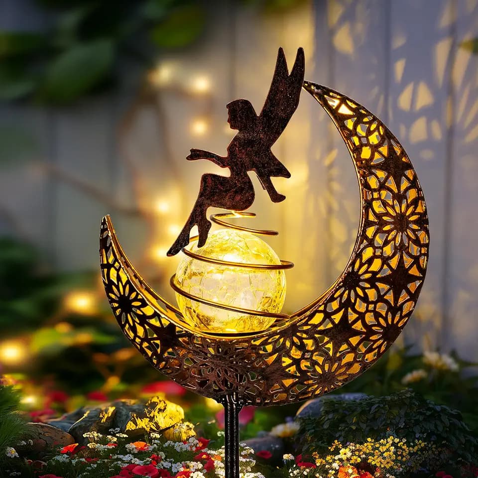 Solar Fairy Lights Outdoor Waterproof, Garden Decor for Outside