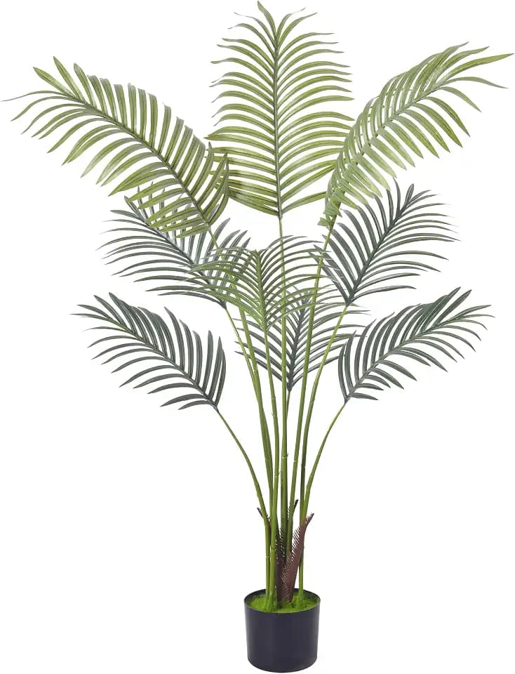Artificial Areca Palm Tree 4FT Faux Tropical Plant in Pot