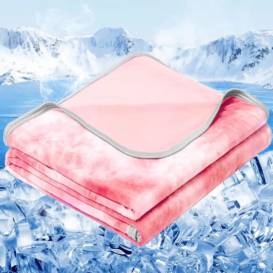 inhand Cooling Blanket Twin Size (60"x80"), Cooling Blankets for Hot Sleepers, Absorbs Heat to Keep Adults Cool for Summer Nights Sweats, Thin Cold Lightweight Blanket for Couch Bed, All Season Use