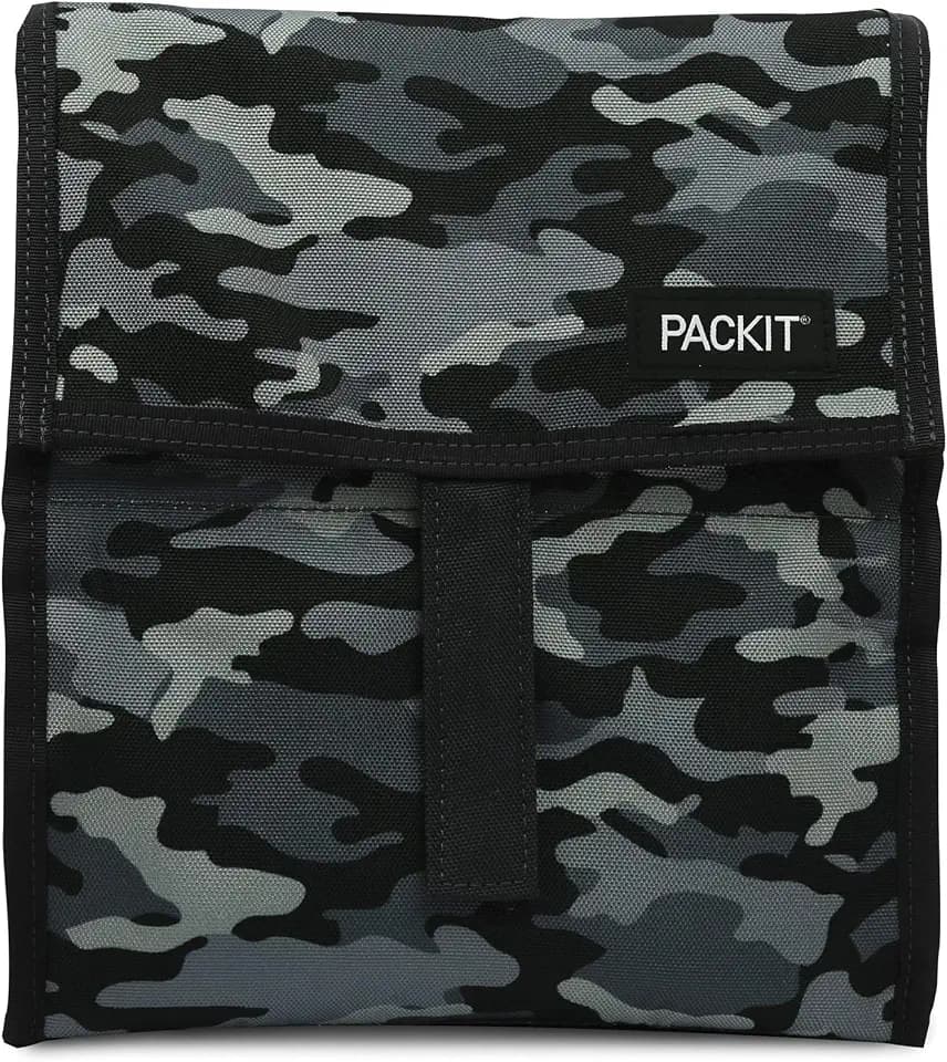 PackIt Freezable Lunch Bag, Charcoal Camo