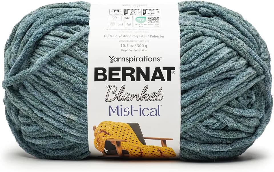 Bernat Blanket Mist-Ical Yarn-Teal Stream