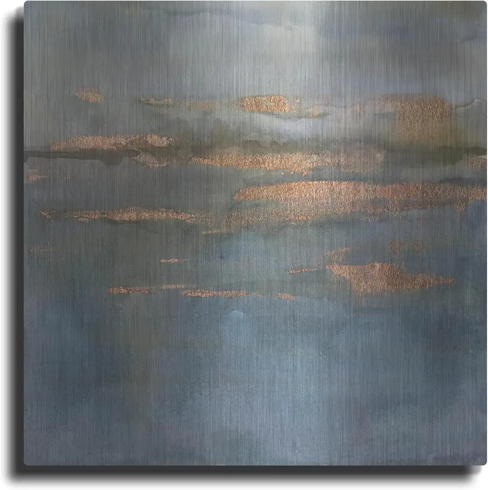 Copper Emulsion II' by Victoria Borges, Metal Wall Art, 12" x 12"