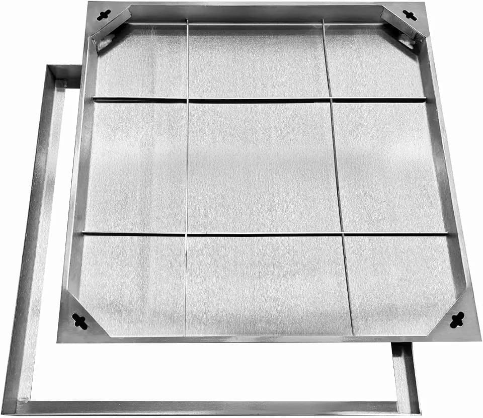 28x28x2.4 inch Invisible Stainless Steel Manhole Cover and Frame