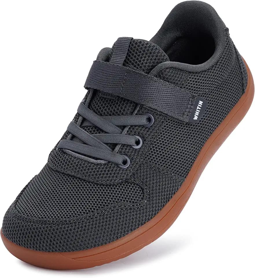 WHITIN Little/Big Kids Wide Toe Box Barefoot Shoes with Zero Drop W8K7