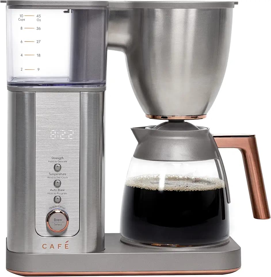 Café Specialty Drip Coffee Maker 10-Cup Glass Carafe, Hot or Iced, SCA