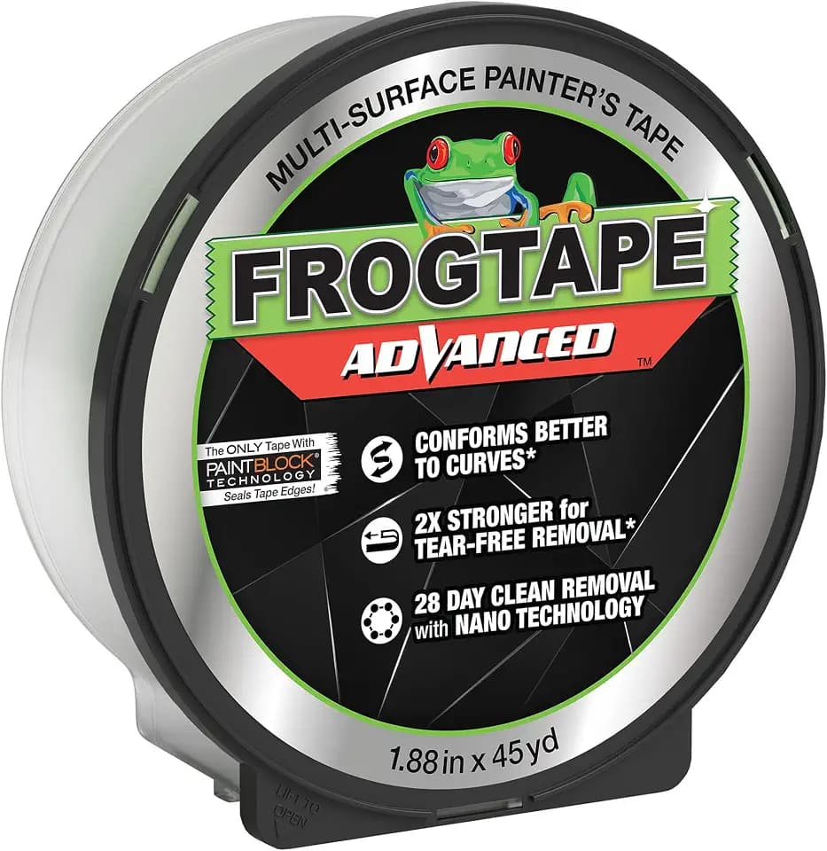 FrogTape Advanced Painter's Tape, 2" Wide (1.88 in x 45 Yd) 1 Roll, Green