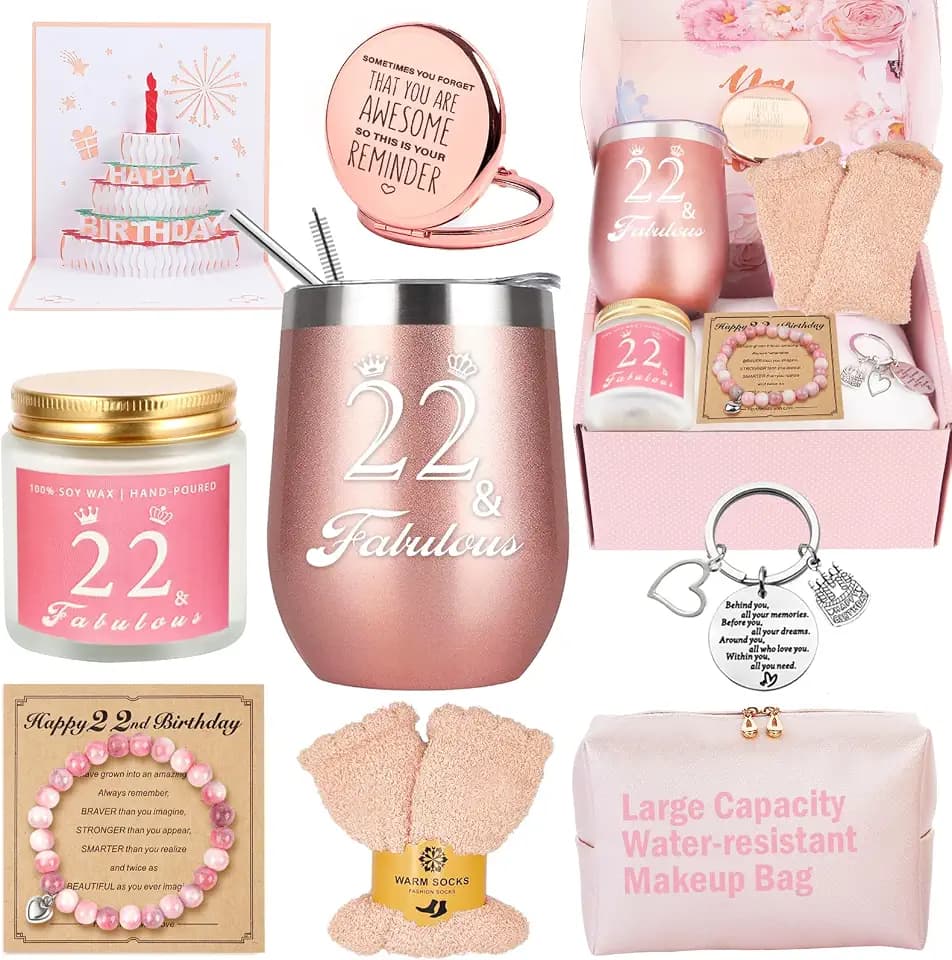 22nd Birthday Gifts for 22 Year Old Women, Unique Gift Ideas for Her Woman