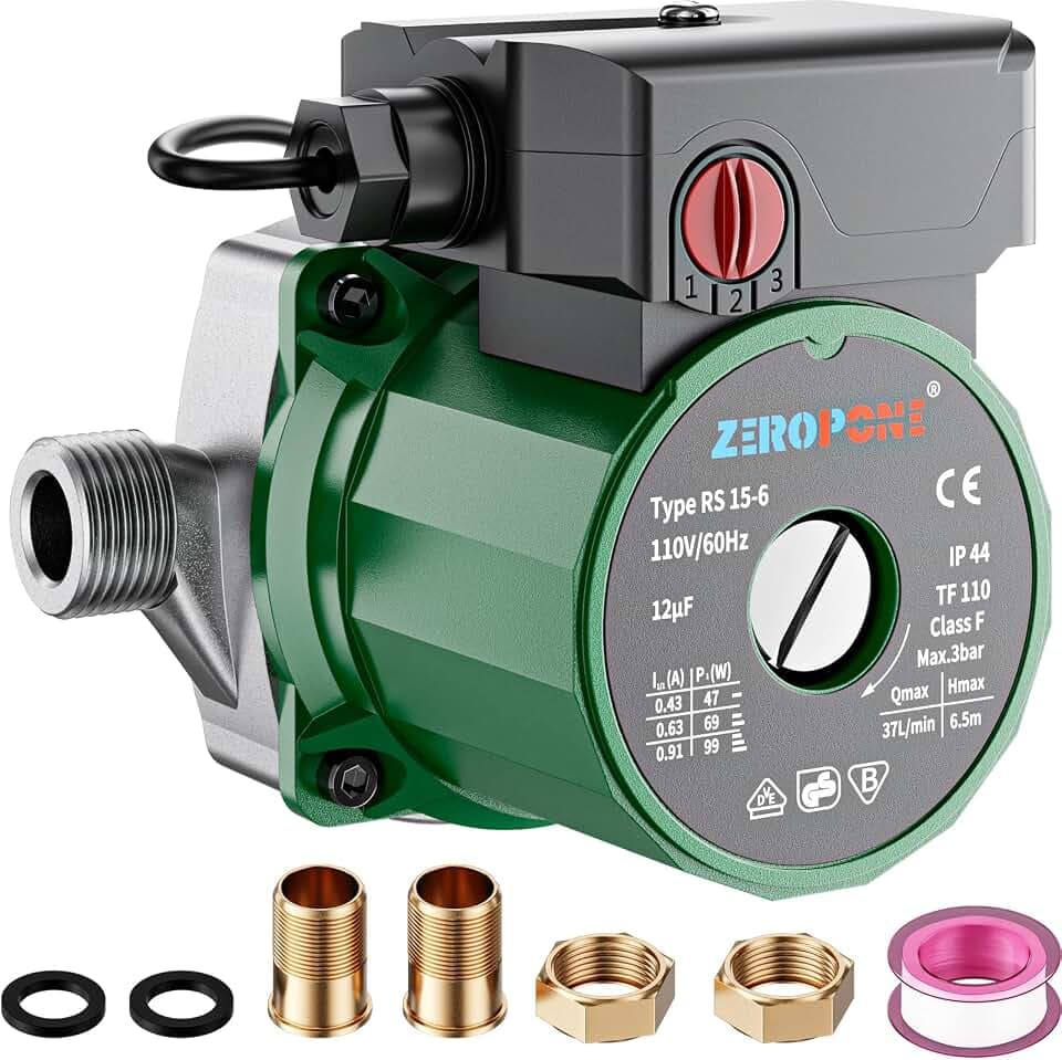 Hot Water Recirculating Pump 93W for Electric Water Heater System