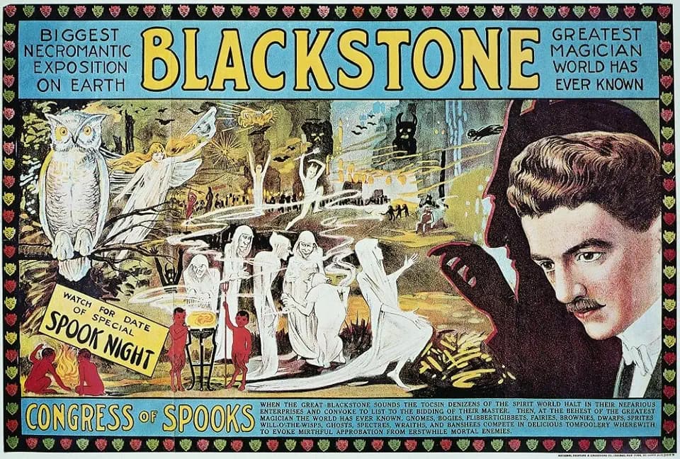 Blackstone Poster C1920 Namerican Poster Of Magician Harry Blackstone Congress Of Spooks Poster Print by (24 x 36)